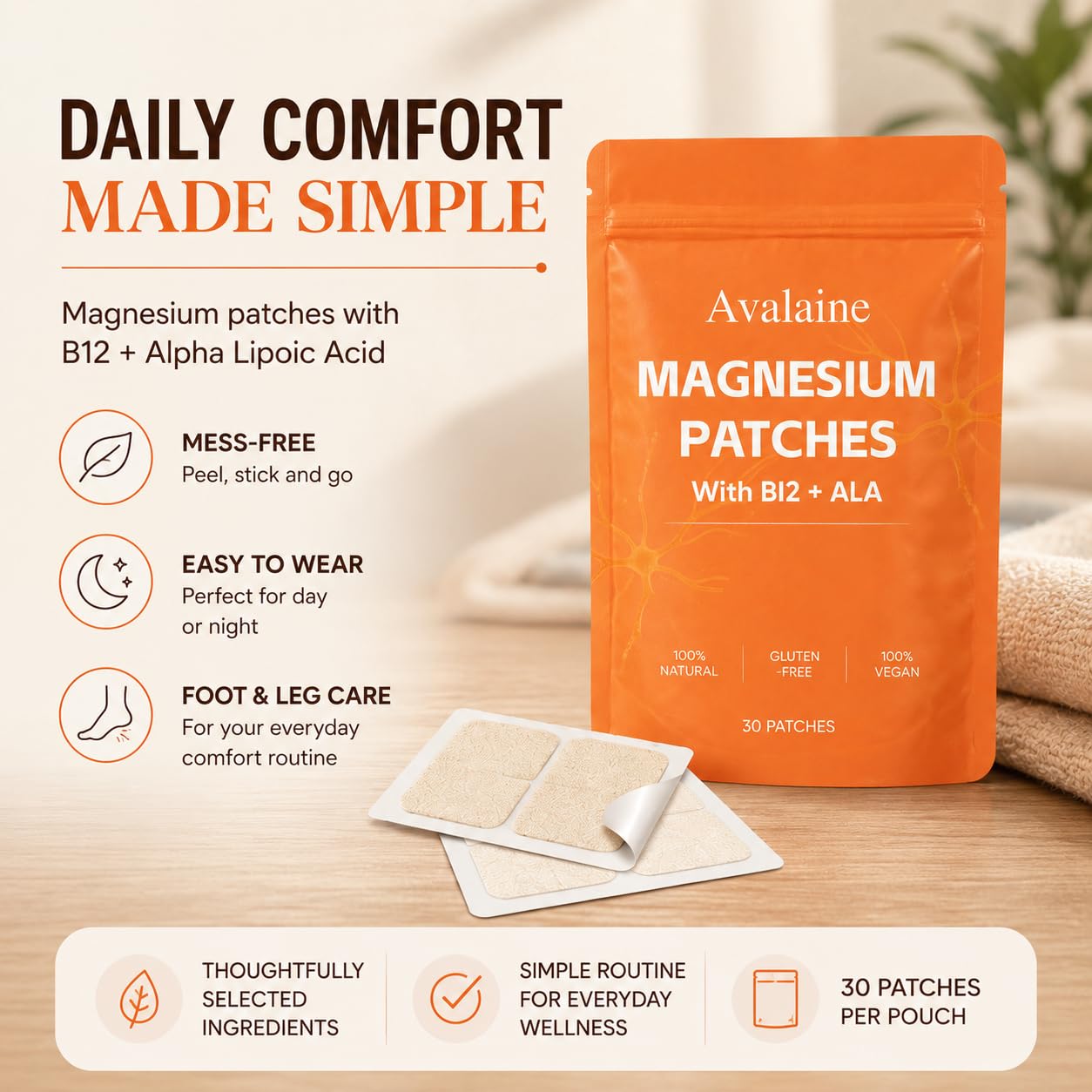 TOGOLIUN parche aplicado en pie para uso cómodo tras jornada larga