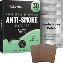TOLEVITA parche antihumo frontal mostrando diseño y beneficios discretos