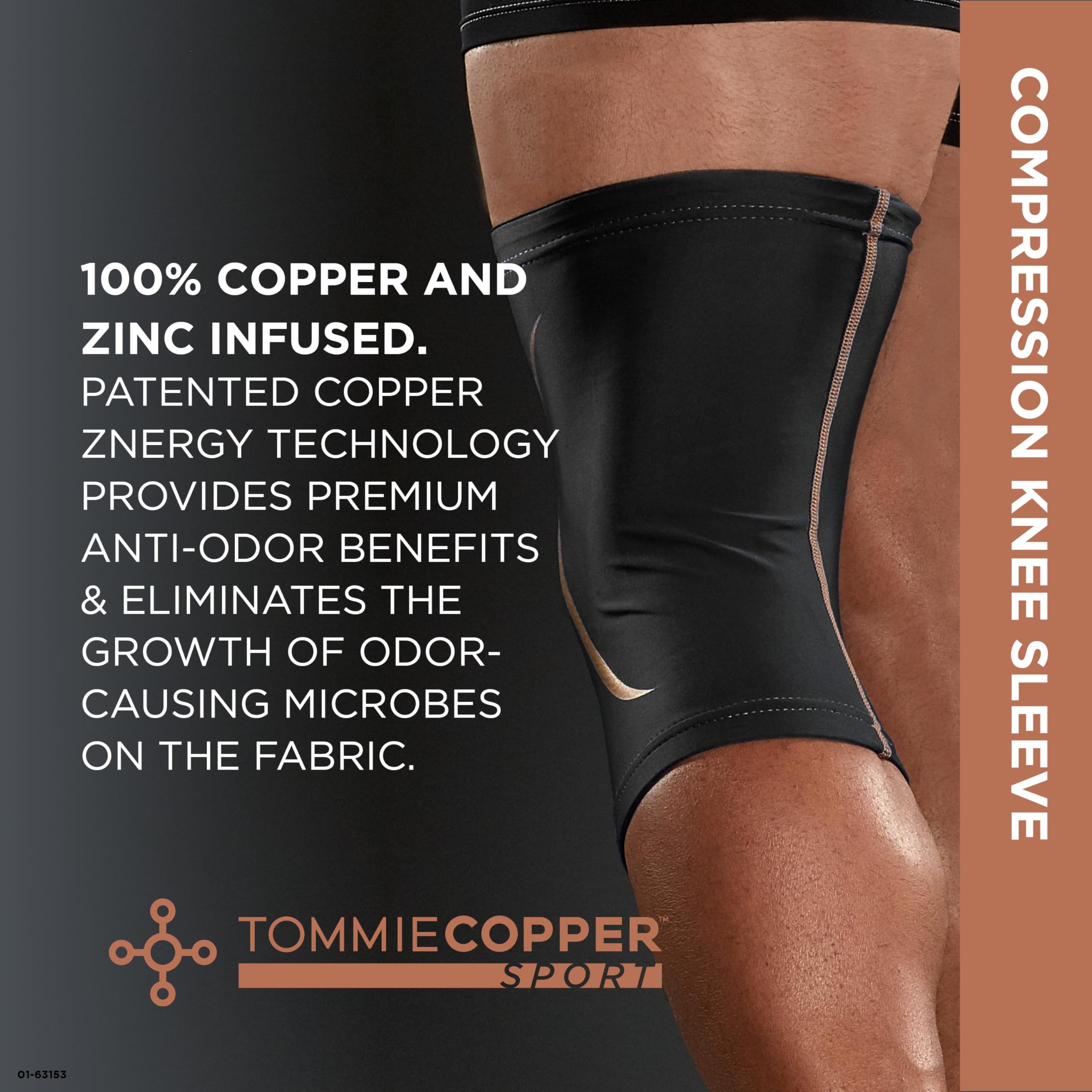 Tommie Copper banda antideslizante que mantiene la manga en su lugar
