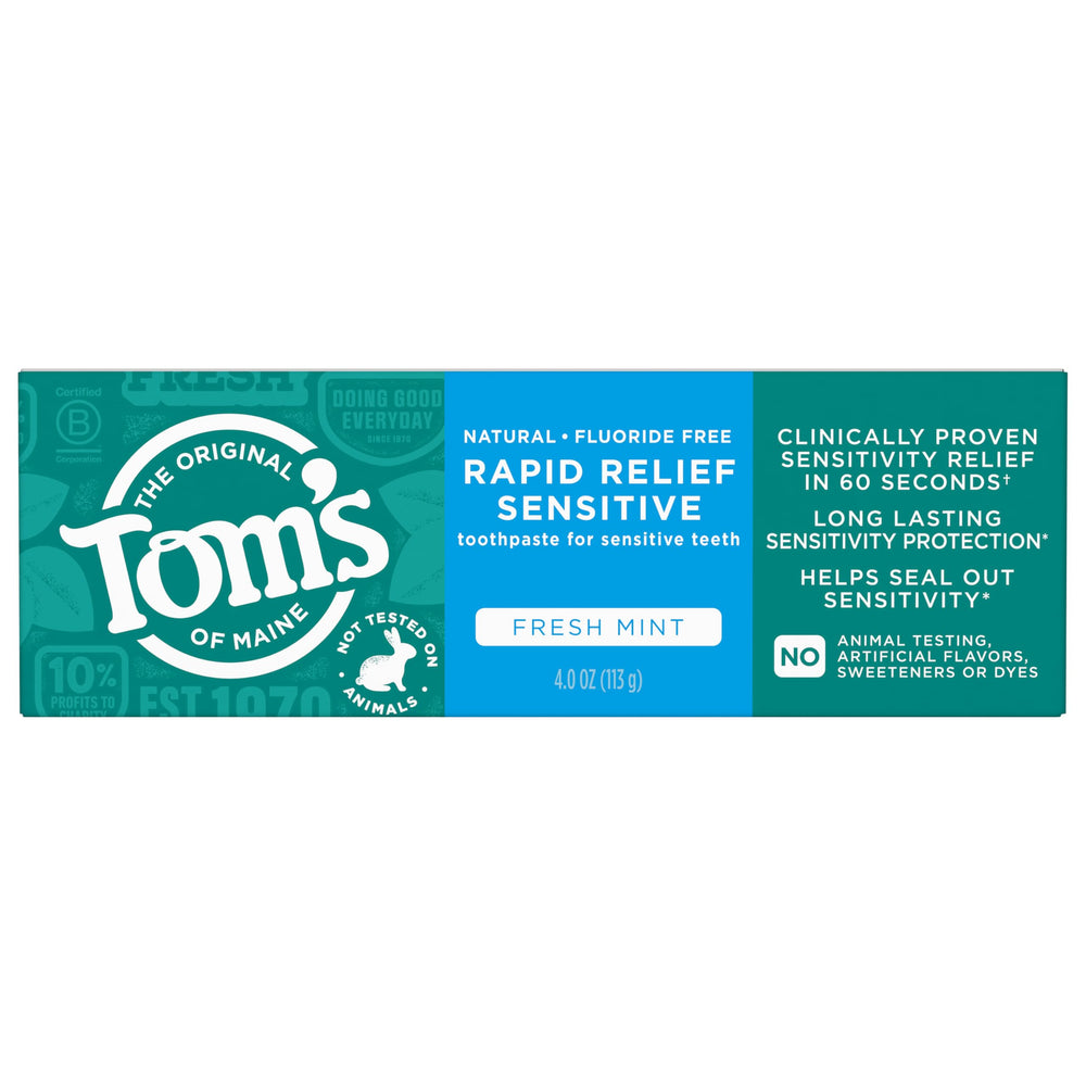 Tom's of Maine producto en baño real mostrando integración en rutina