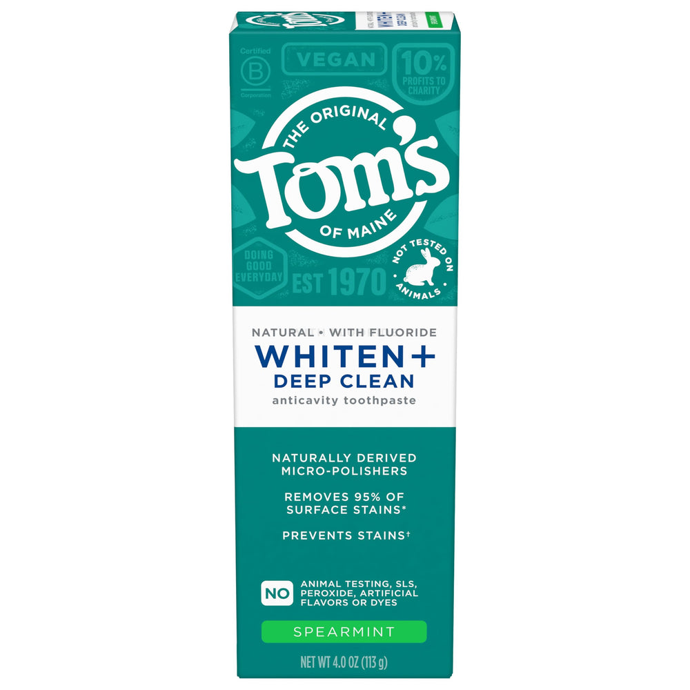 Tom's of Maine en baño moderno transmitiendo uso diario confiable