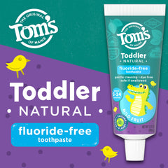 Tom's of Maine gel transparente en close-up, textura suave para encías sensibles
