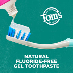 Etiqueta de Tom's of Maine con ingredientes naturales legibles y transparencia del producto