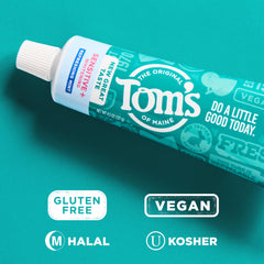 Tom's of Maine en baño estilo de vida resaltando uso diario natural