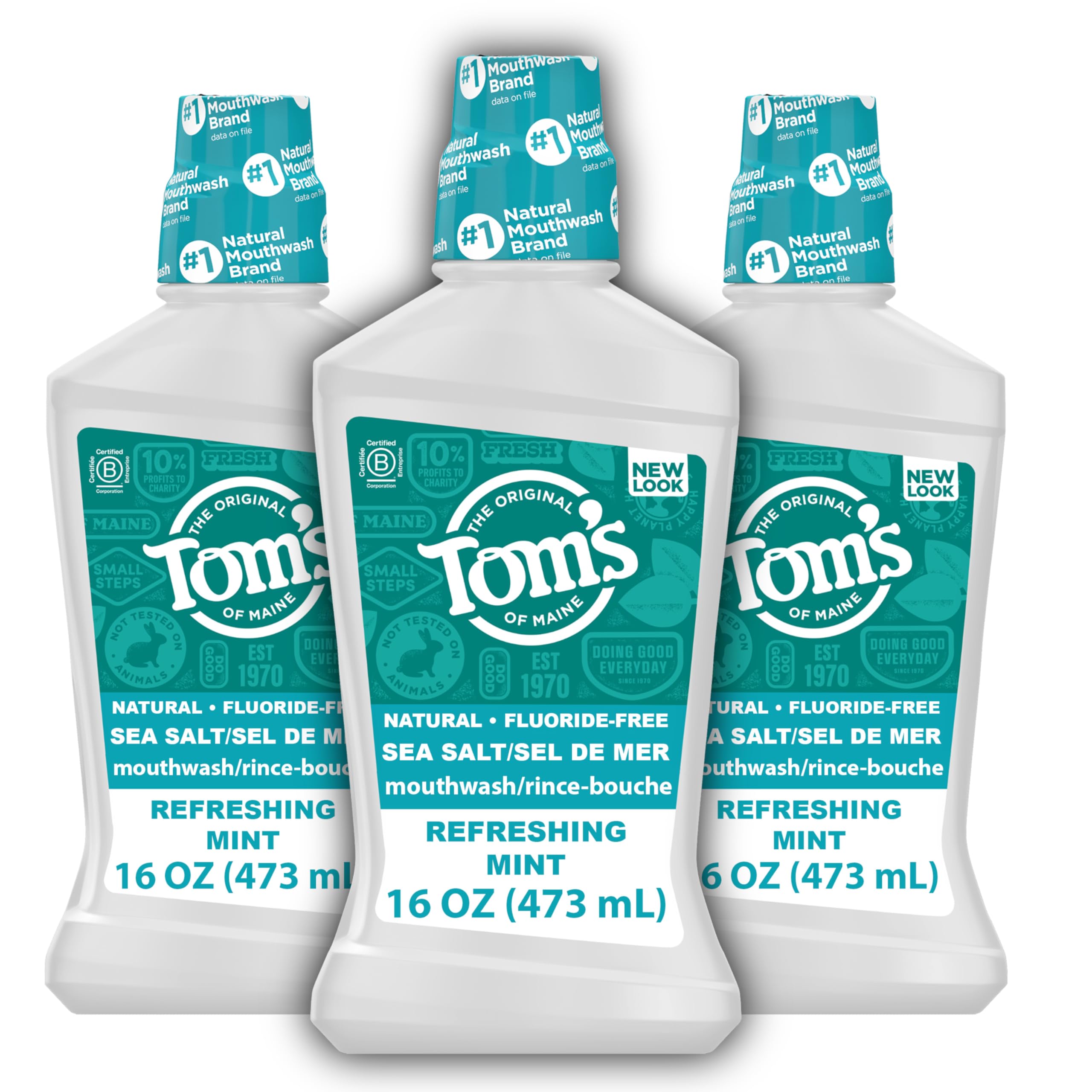 Tom's of Maine vista frontal del pack, presentación y beneficio práctico