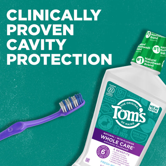 Tom's of Maine etiqueta del producto detallada, transparencia de ingredientes
