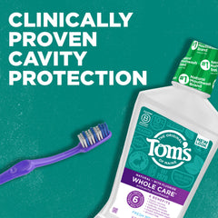 Tom's of Maine etiqueta del producto detallada, transparencia de ingredientes