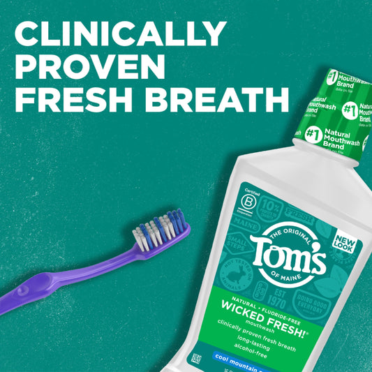Tom's of Maine detalle de la etiqueta que resalta ingredientes naturales