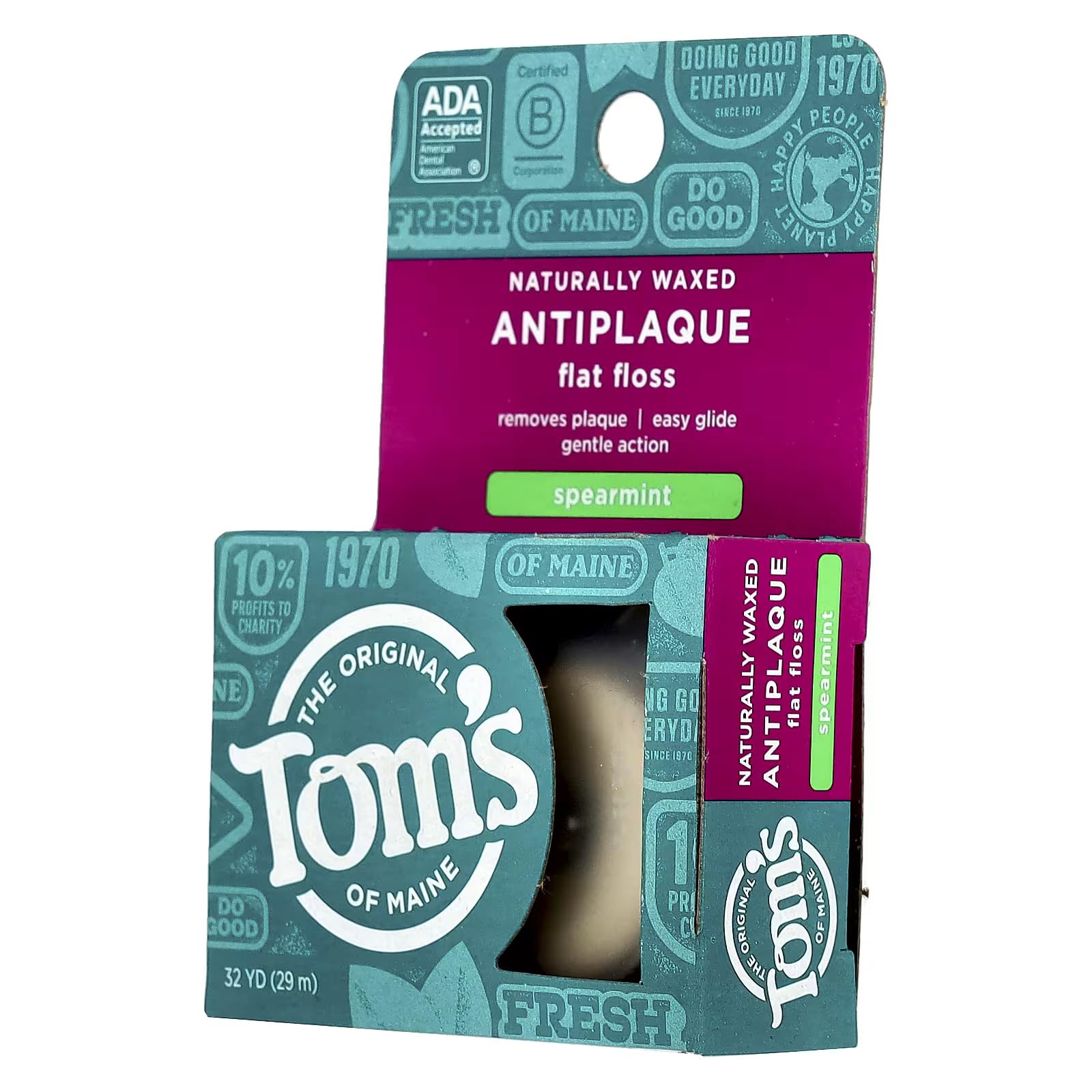 Tom's of Maine etiqueta B Corp indicando prácticas éticas y sostenibles