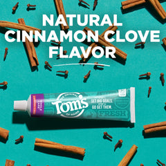 Tom's of Maine uso durante cepillado para una limpieza efectiva diaria