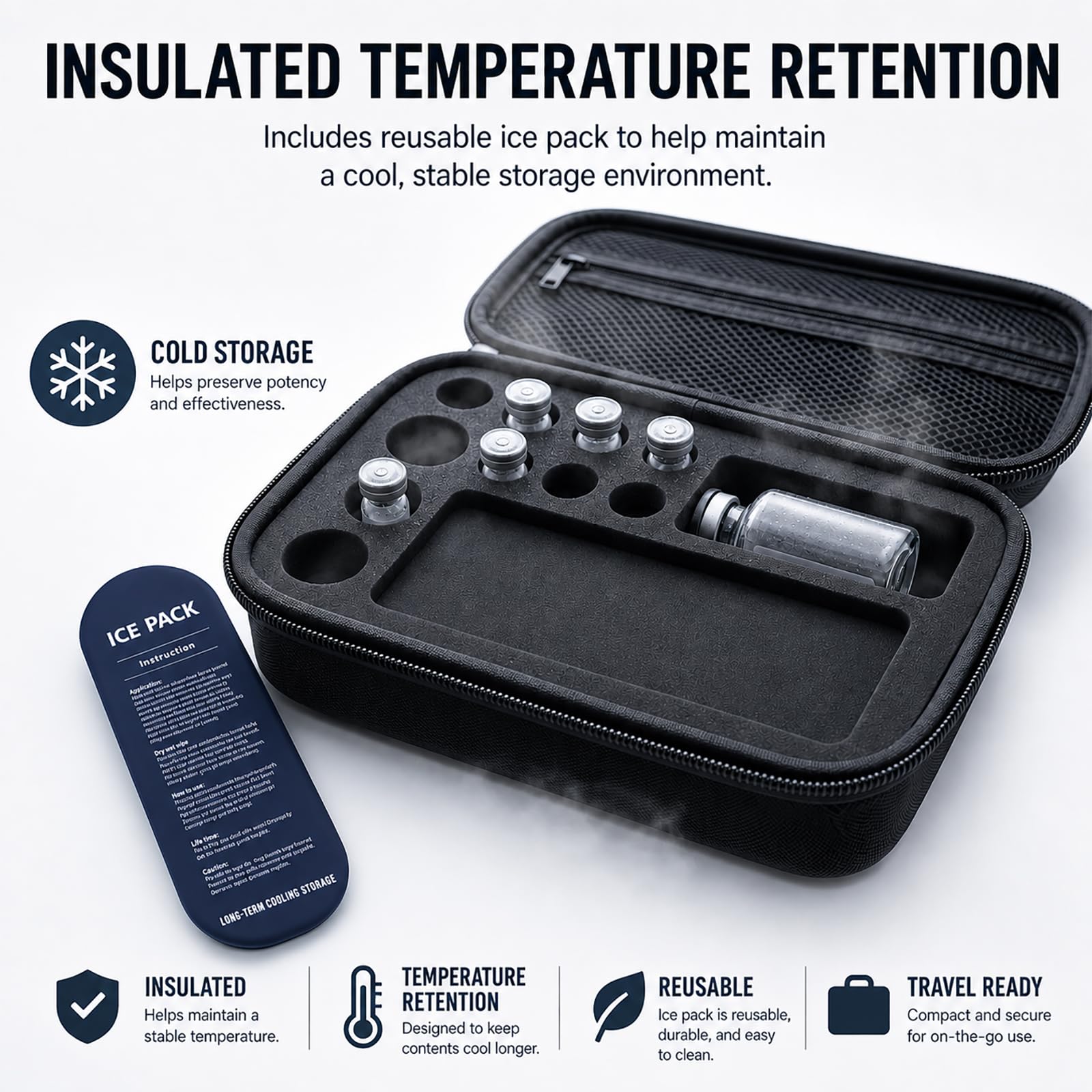 Tonalee pack frío reutilizable congelado para mantener frescura