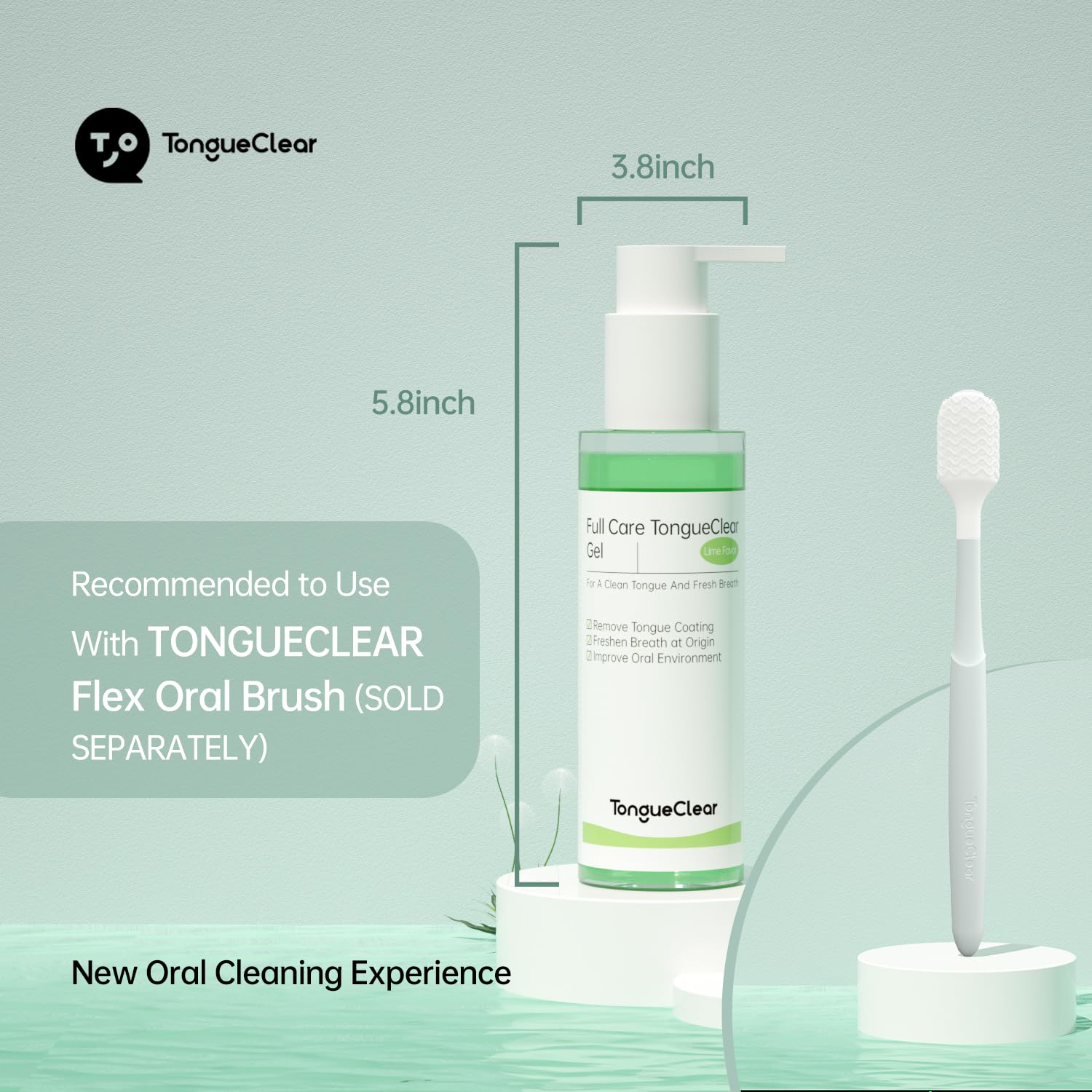 Tongueclear gel etiqueta legible con ingredientes y tranquilidad informativa