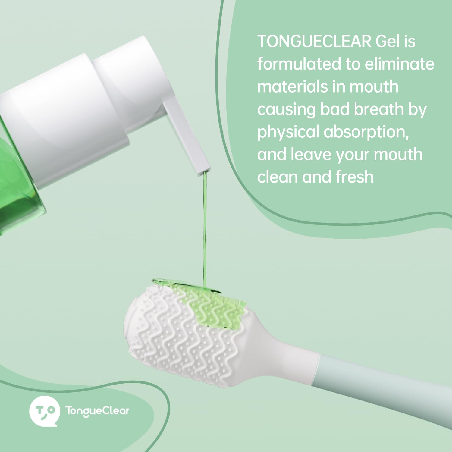 Tongueclear gel comparación de tamaño para entender cantidad necesaria