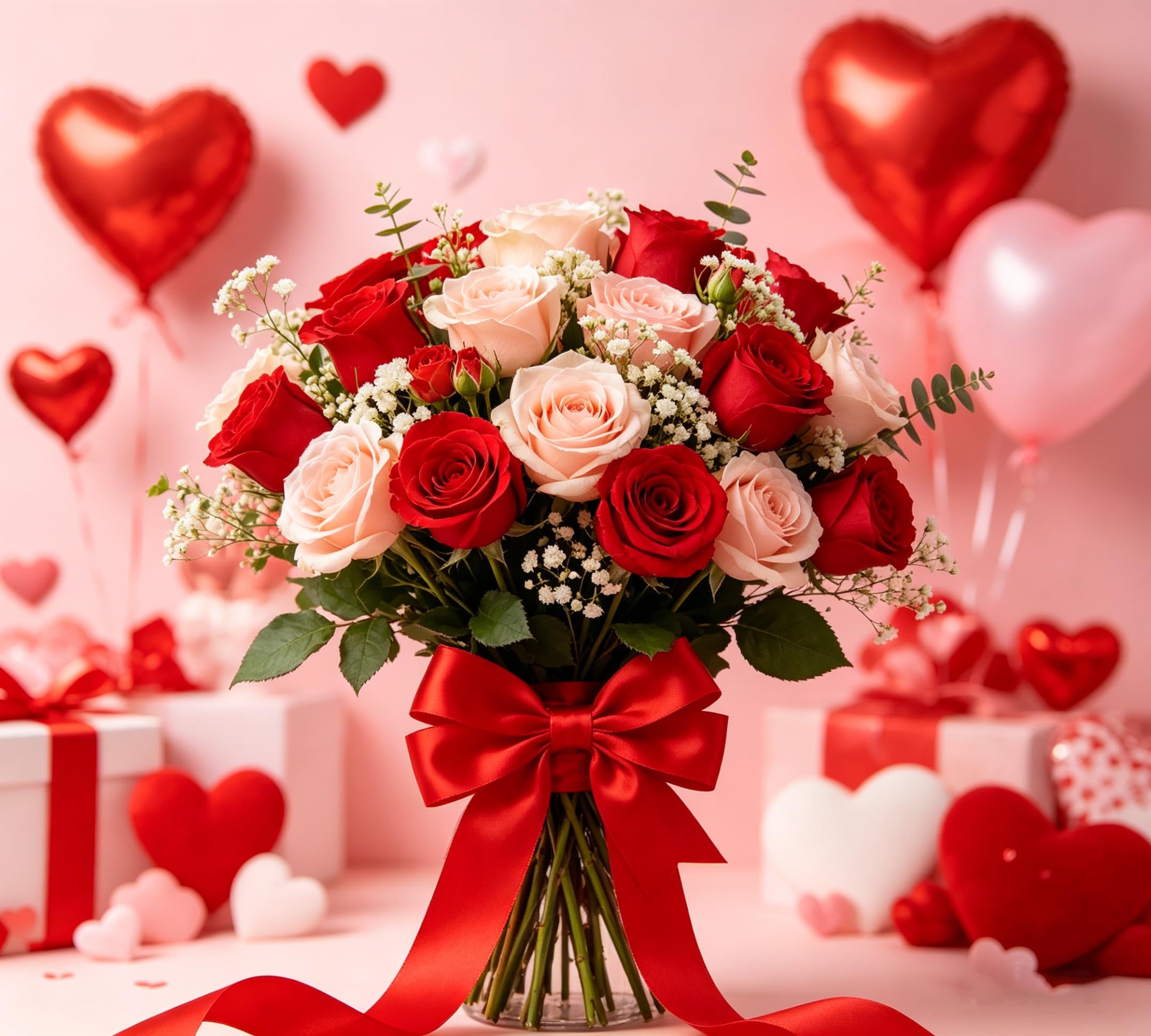 Cinta TONIFUL roja decorando una corona navideña para un acabado profesional