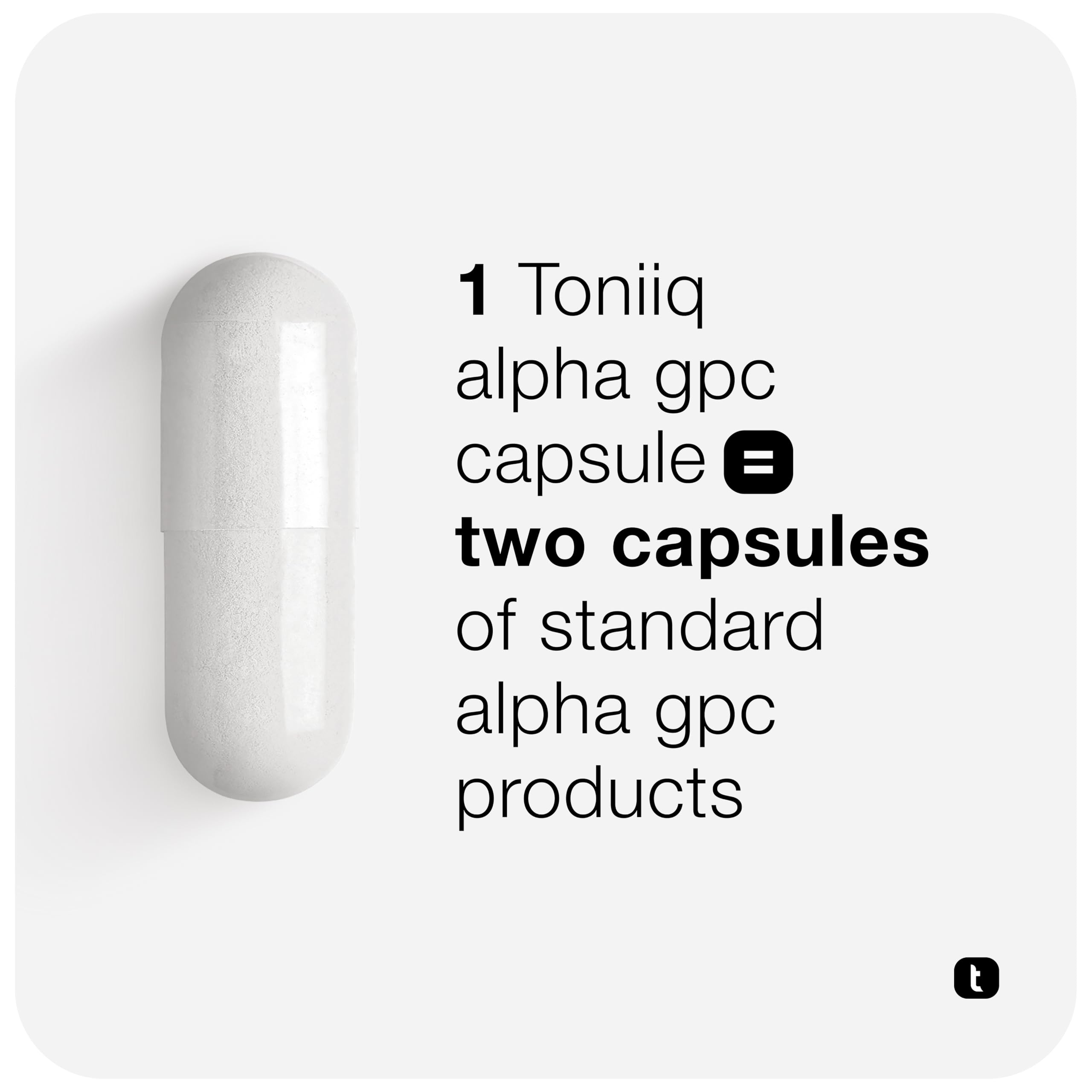 Toniiq Alpha GPC polvo de alta pureza para mejor absorción