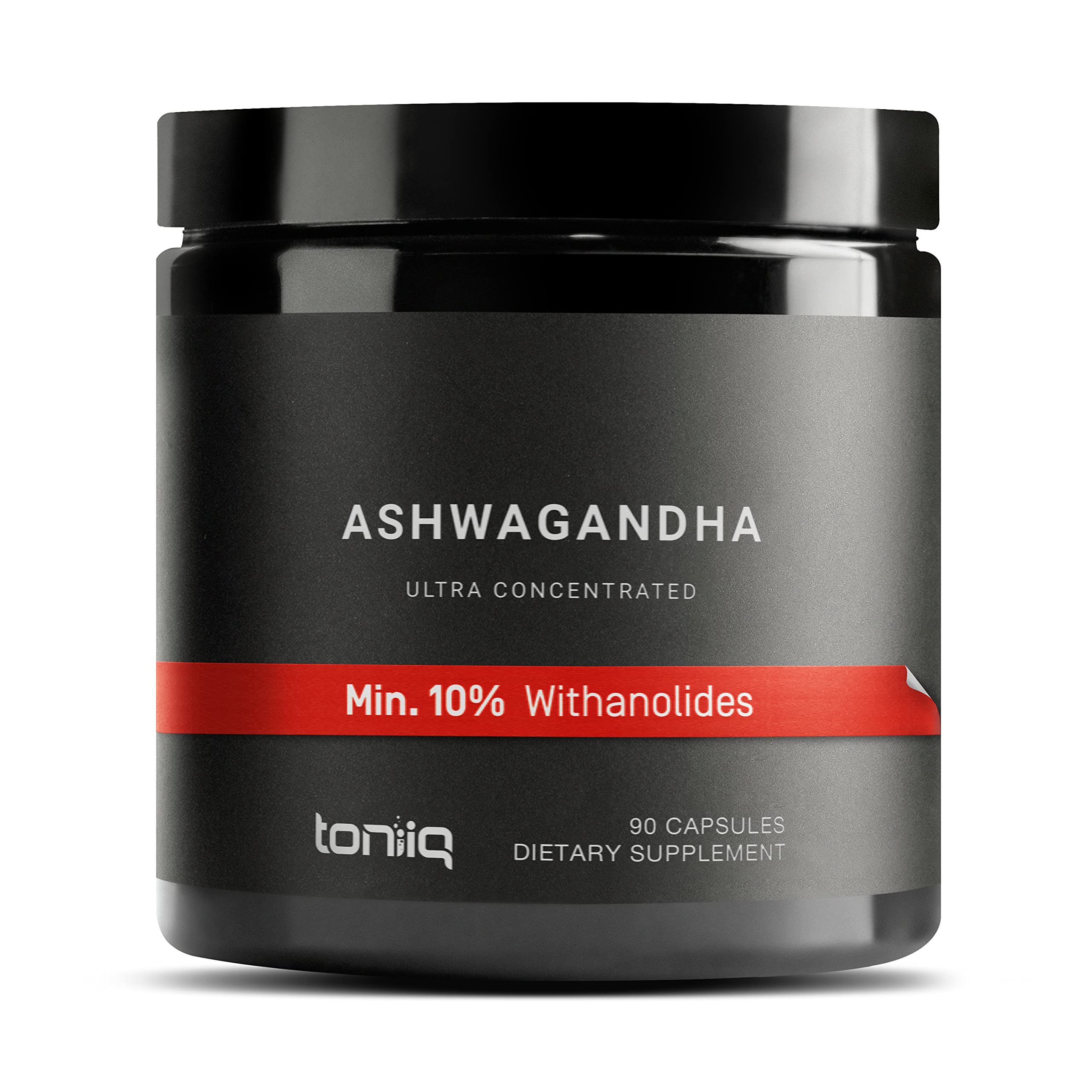 Toniiq Ashwagandha frontal mostrando envase y alta concentración