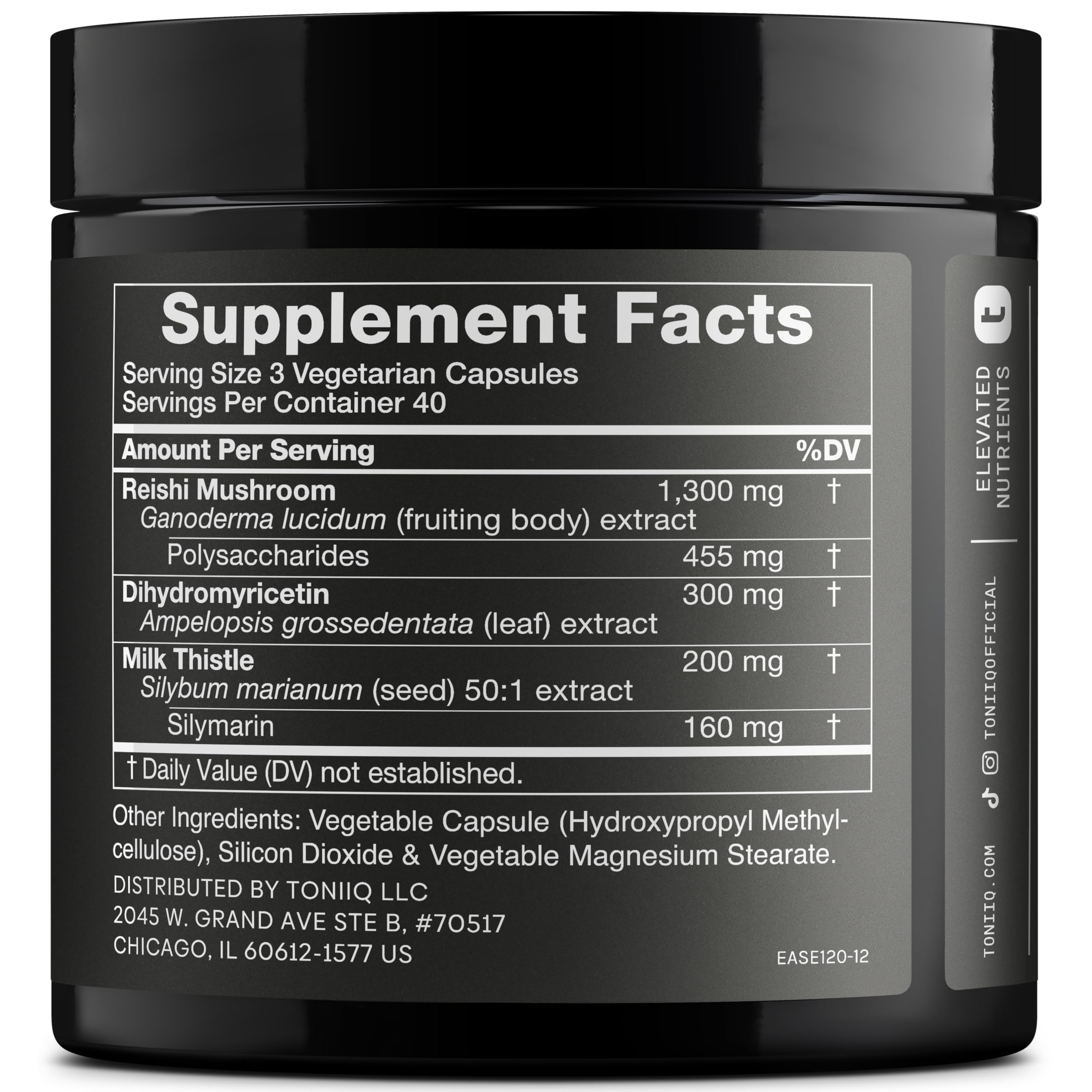 Toniiq Ease DHM: cápsulas potentes para apoyo al hígado