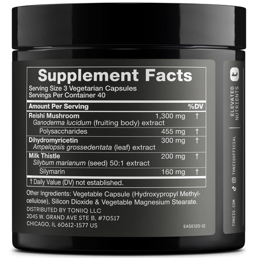 Toniiq Ease DHM: cápsulas potentes para apoyo al hígado