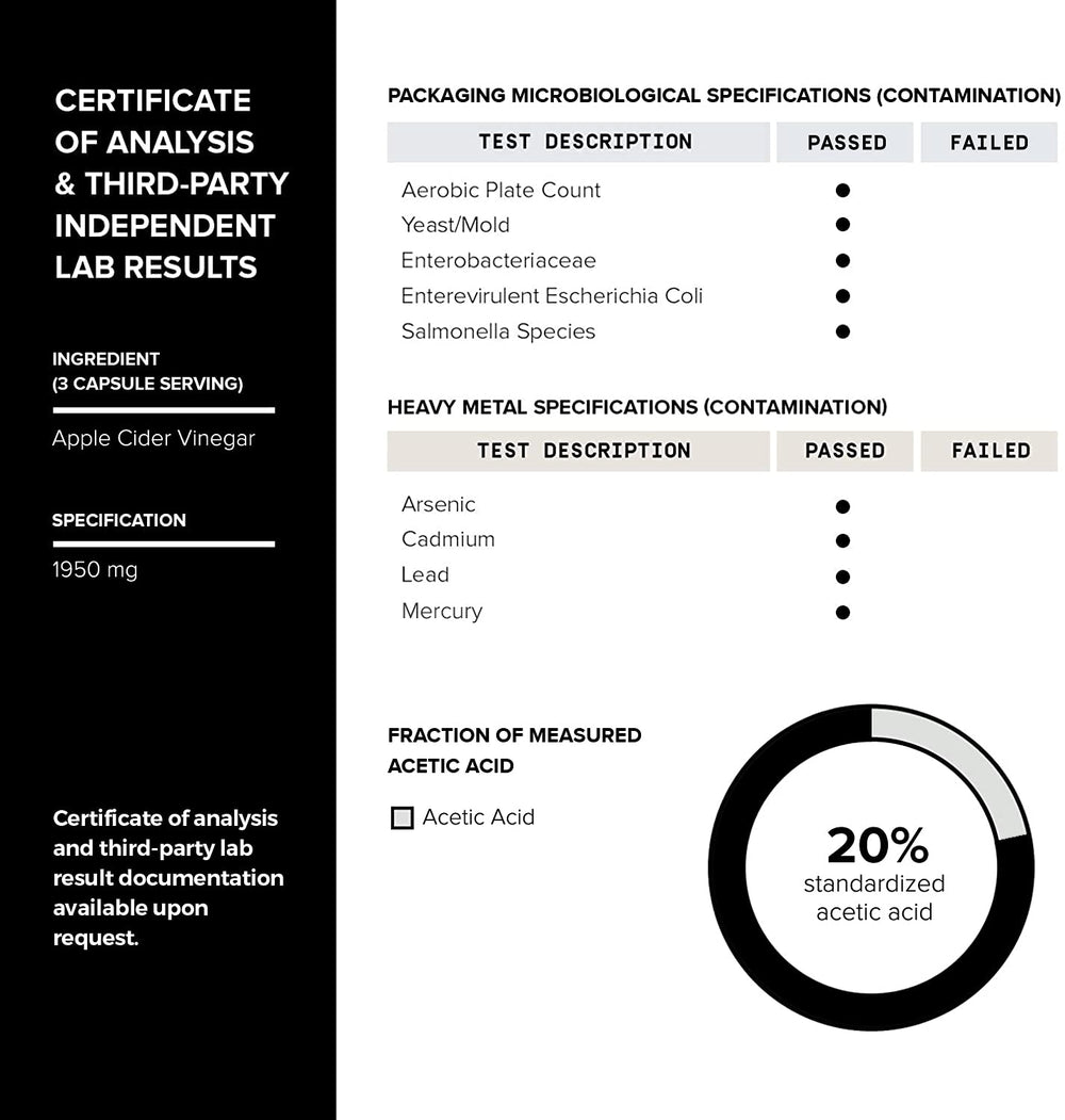 Toniiq etiqueta de ingredientes en primer plano destacando la pureza