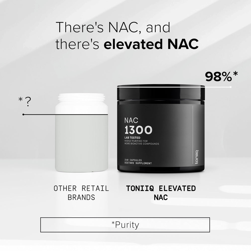 Etiqueta Toniiq con número de lote y certificación de pruebas de pureza