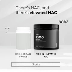 Etiqueta Toniiq con número de lote y certificación de pruebas de pureza