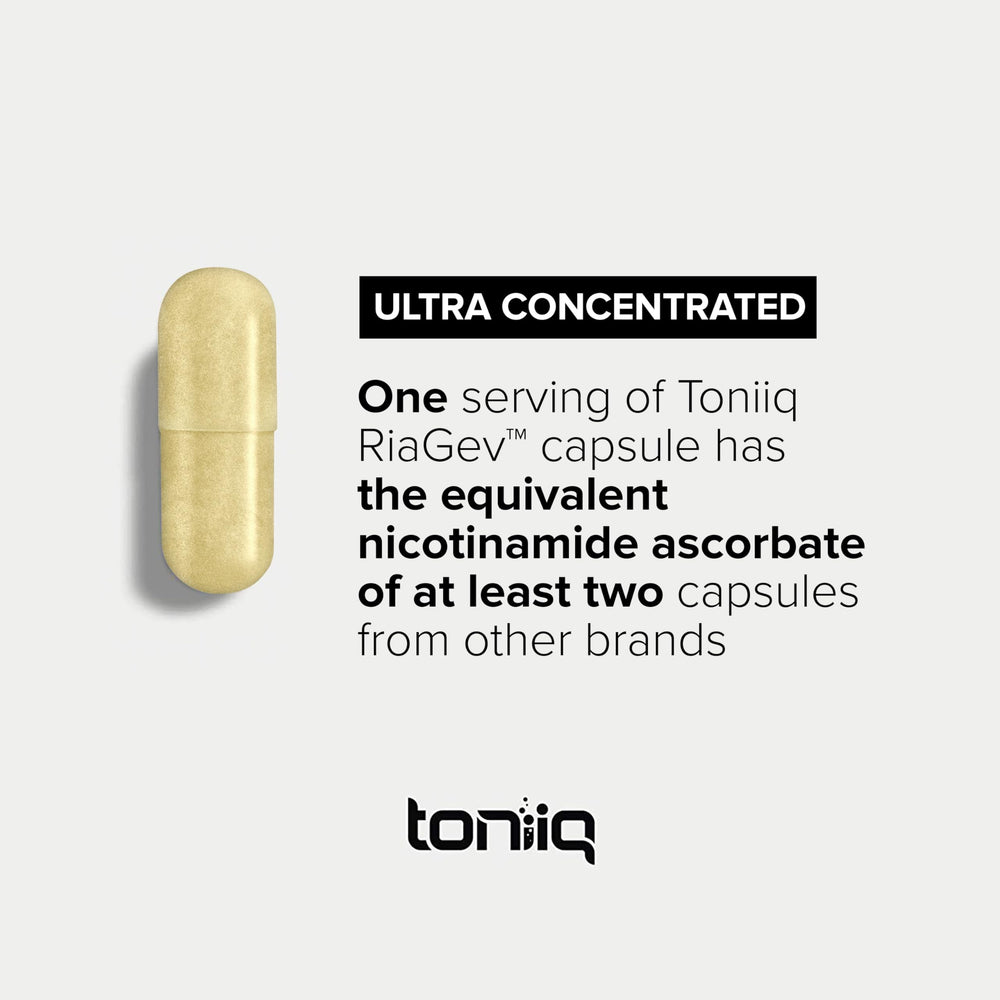 Toniiq etiqueta nutricional legible con información de dosificación