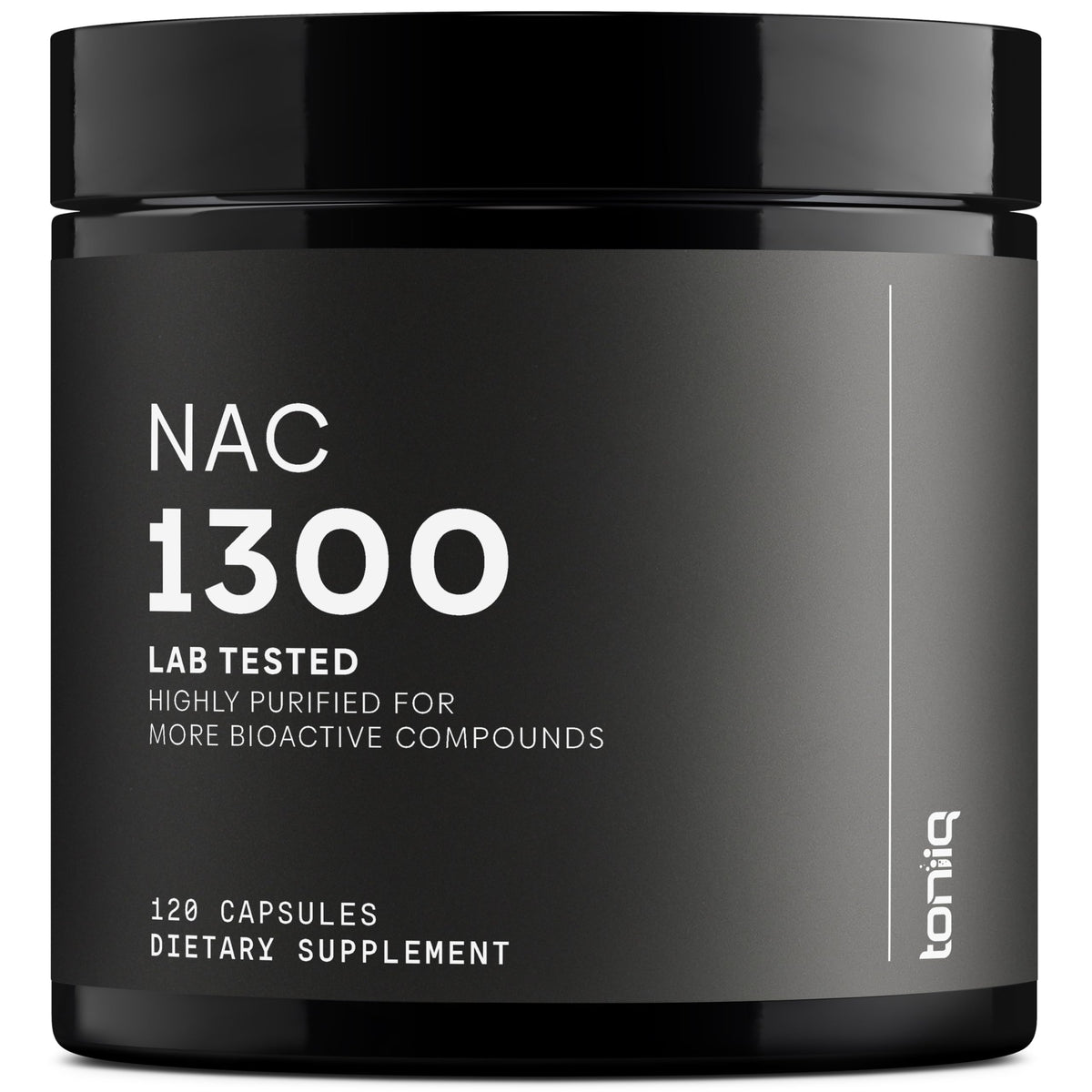 Toniiq envase frontal NAC 1300mg, alta concentración y claridad