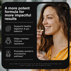 Etiqueta frontal de Toniiq Lactobacillus Rhamnosus con información de calidad.