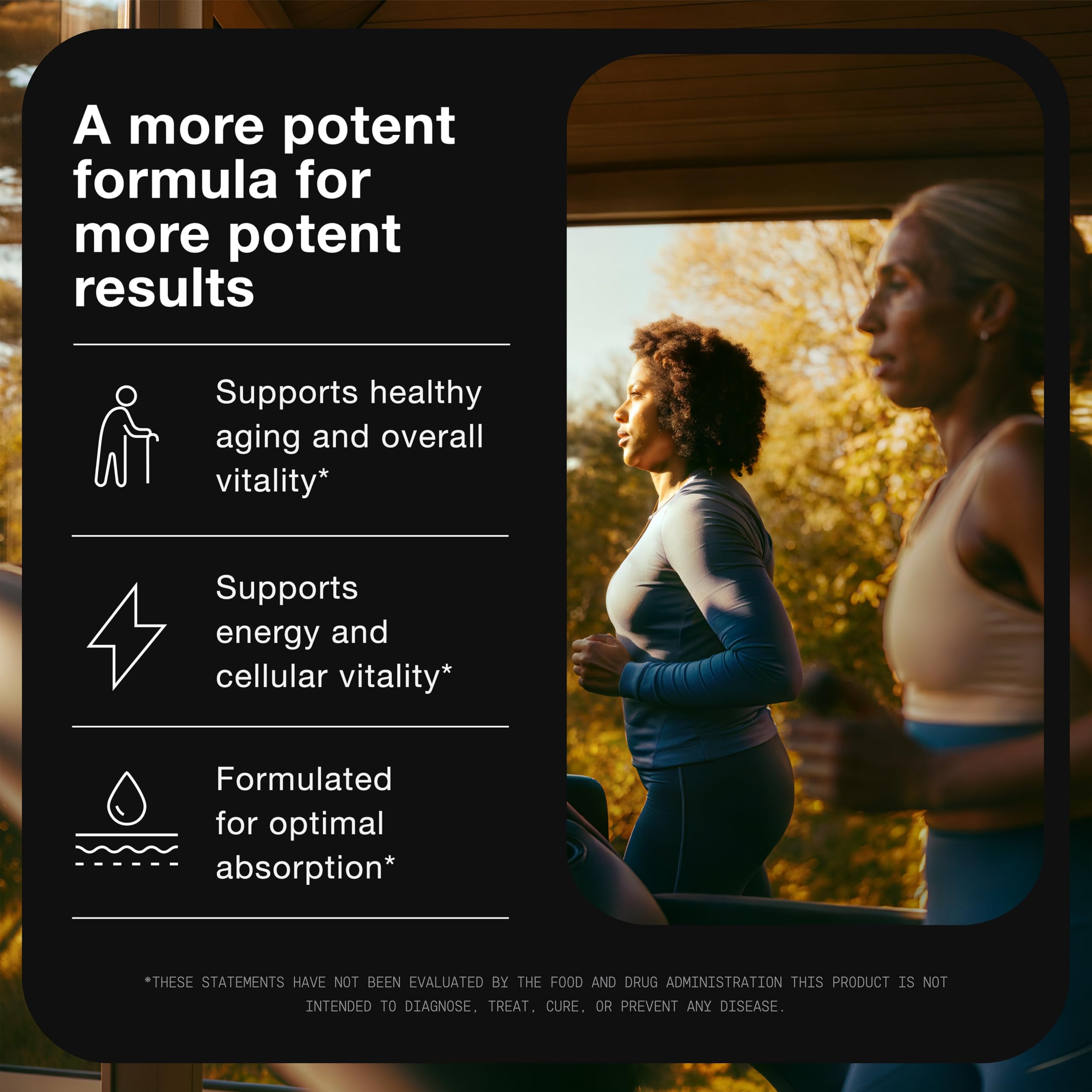 Toniiq NMNH: combinación Resveratrol, Quercetina y TMG para apoyo.