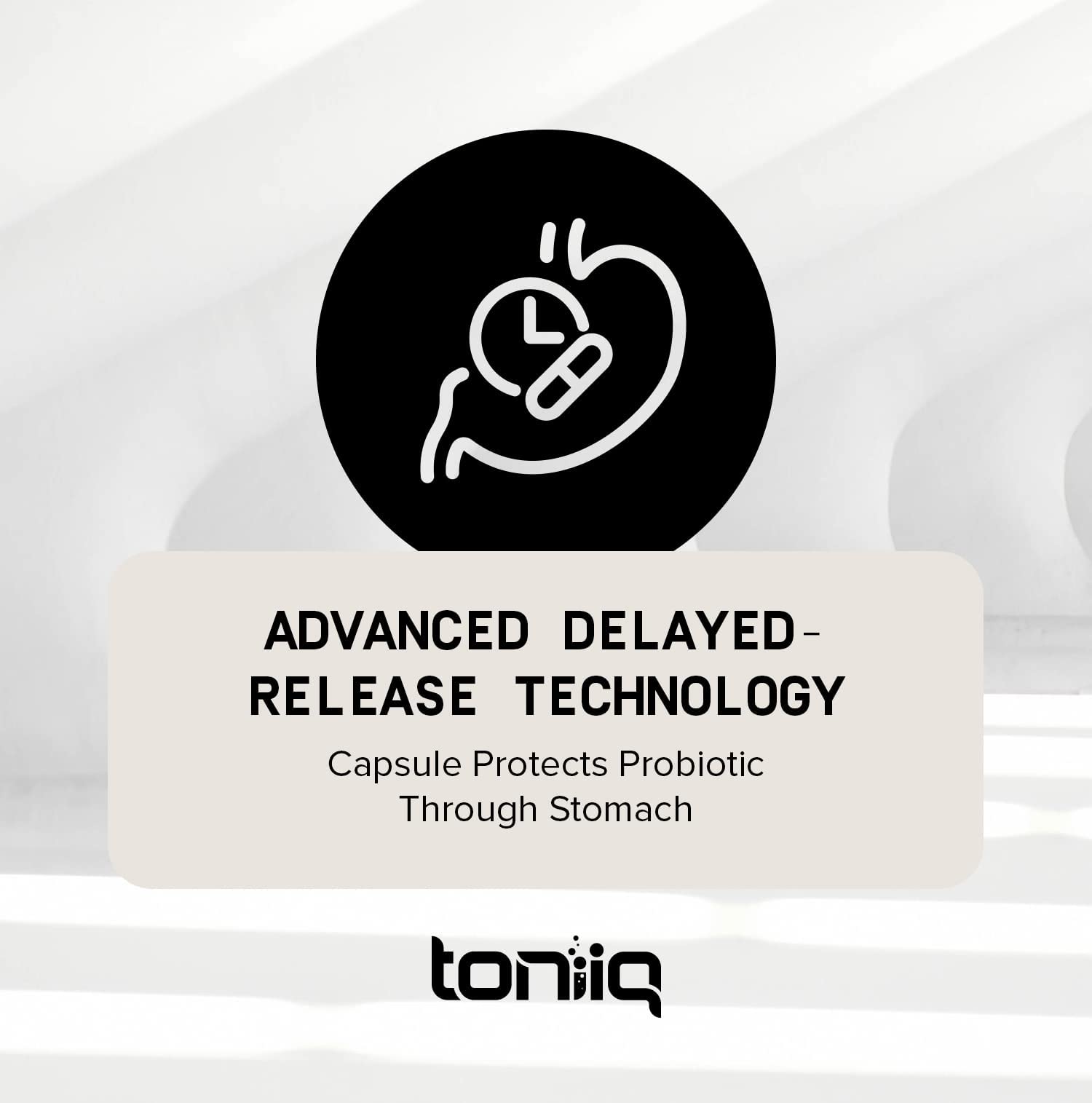 Toniiq Probiótico frasco estable para uso diario