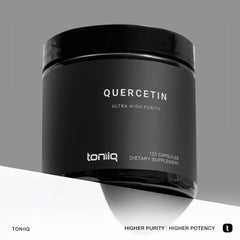 Toniiq polvo de quercetina detalle de textura y pureza