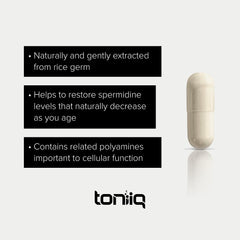 Toniiq Spermidine measuring scoop—accurate serving every day.