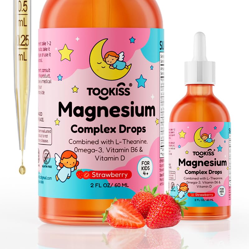 Tookiss magnesio glicinato en botella promueve calma diaria