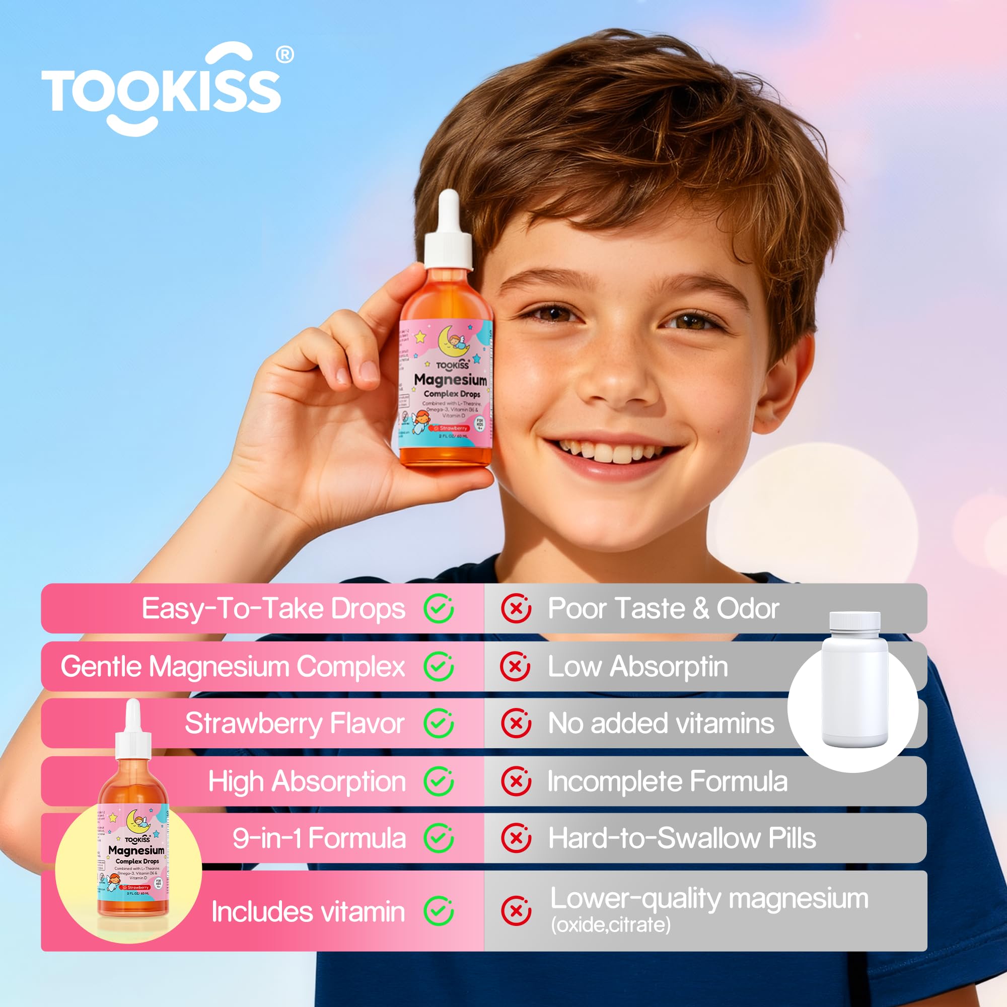 TooKiss sabor frutos rojos natural facilita la ingesta