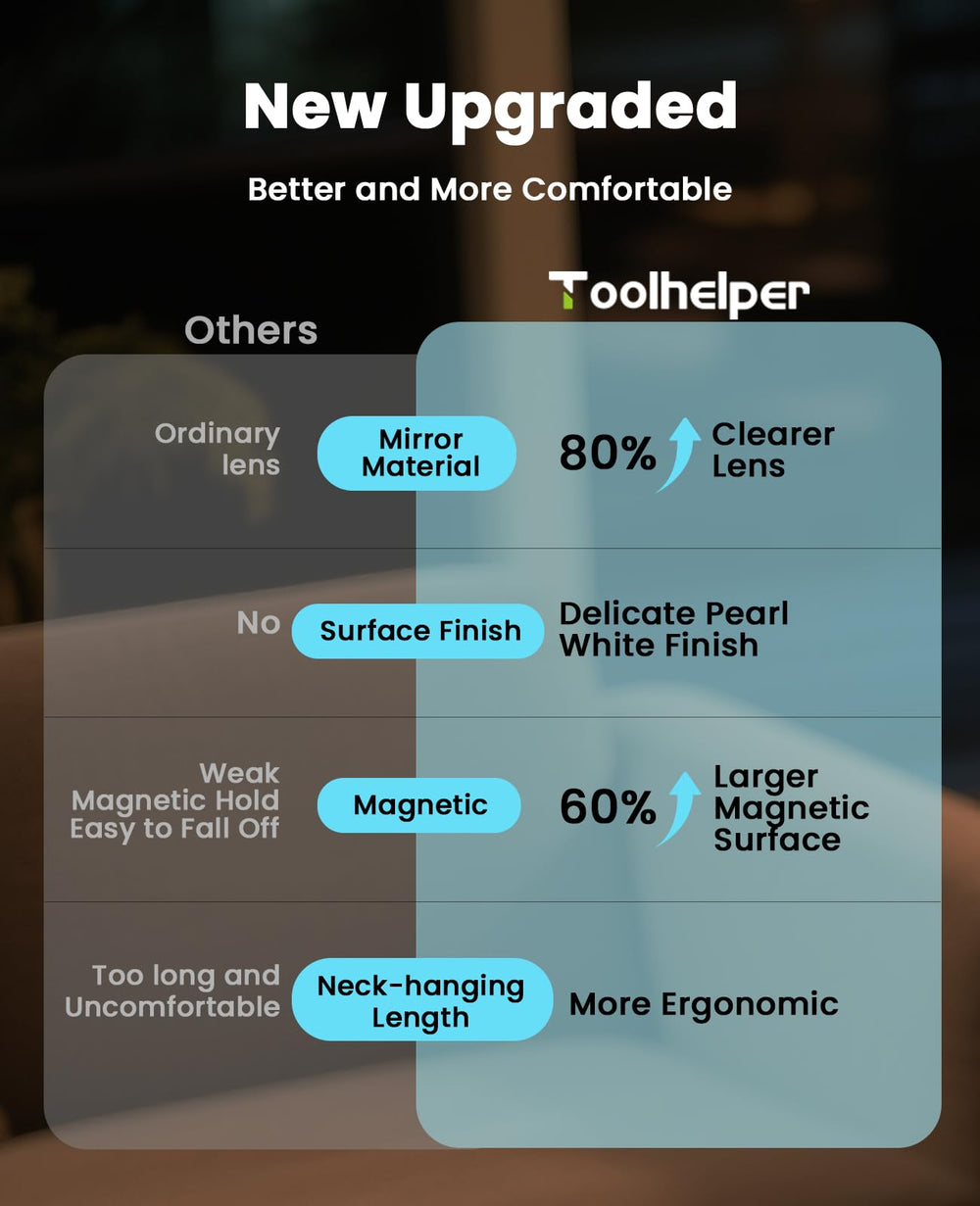 Toolhelper uso alrededor del cuello para manos libres y beneficio en tareas detalladas