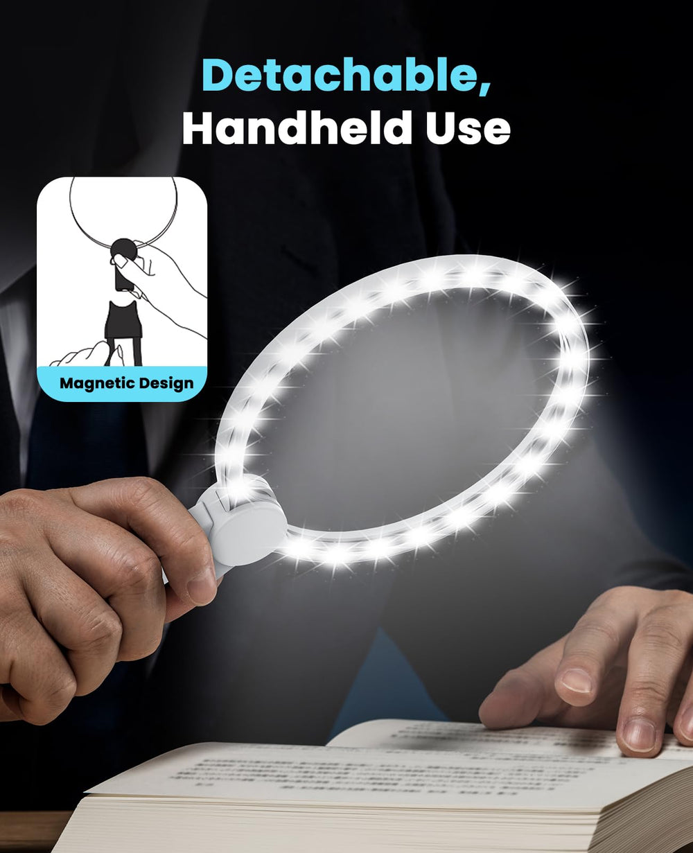 Toolhelper lupa apoyada sobre mesa para trabajo estable y mayor comodidad