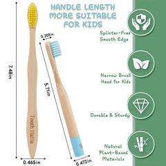 Tooth HaHa detalle del mango de bambú duradero para mejor agarre infantil