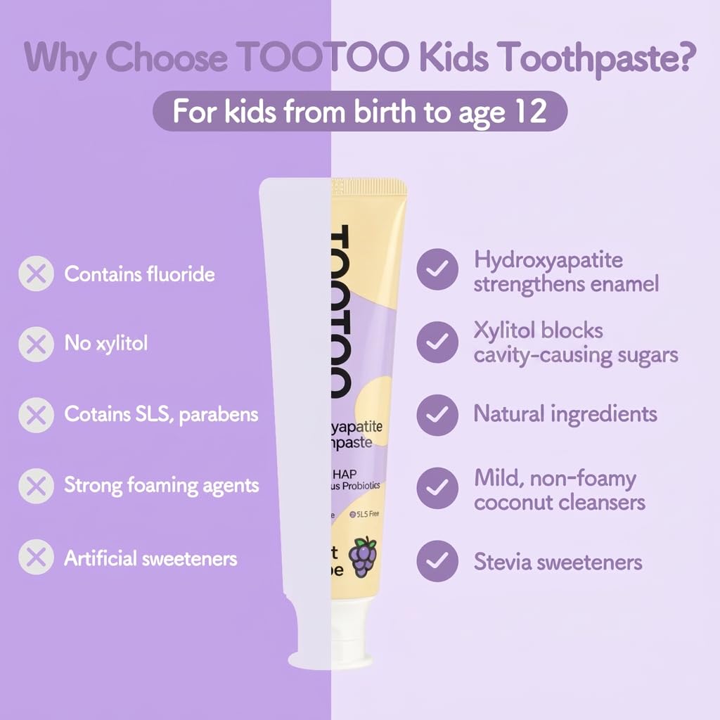 tootoo textura cremosa primer plano, consistencia suave para niños
