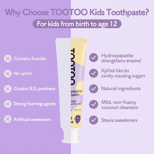 tootoo textura cremosa primer plano, consistencia suave para niños
