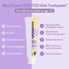 tootoo textura cremosa primer plano, consistencia suave para niños