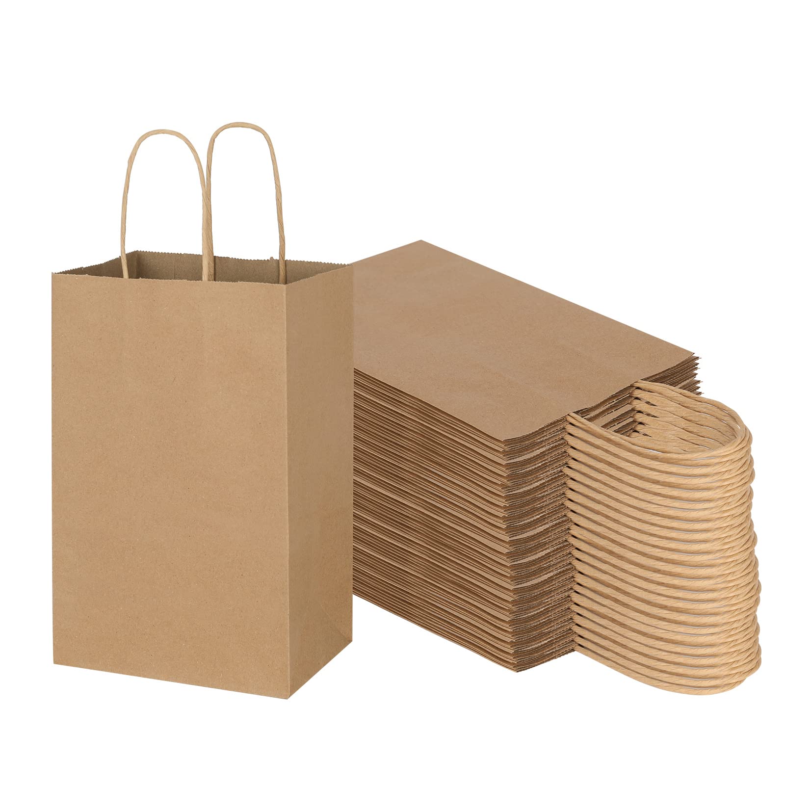 Toovip bolsa kraft frontal mostrando paquete y presentación práctica