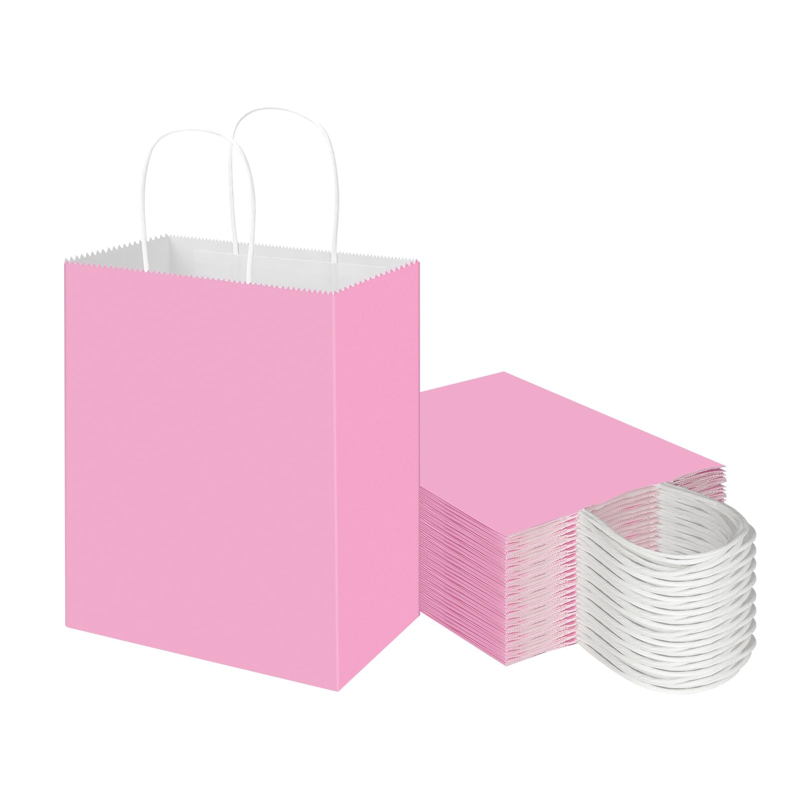 Toovip bolsa frontal paquete de 50 mostrando color rosa claro y presentación atractiva