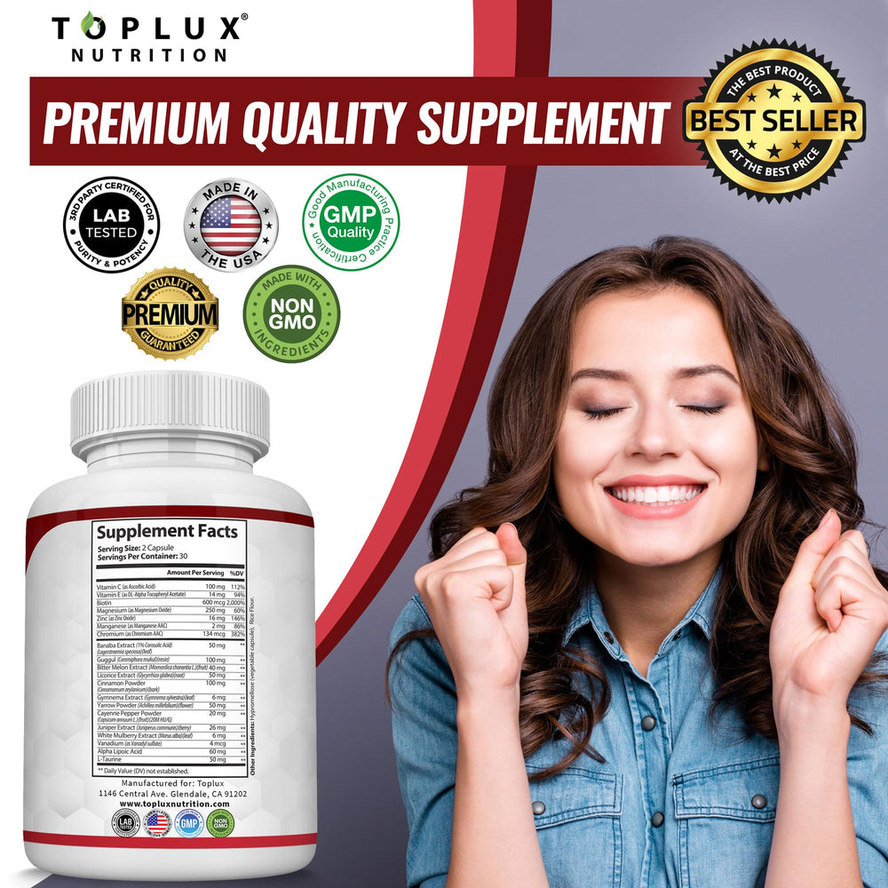 Toplux envase lateral con información nutricional y seguridad