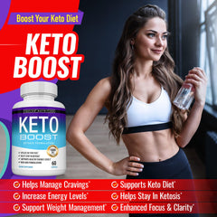 Botella de Toplux Keto Boost en mano para comparación de escala, ideal para transporte