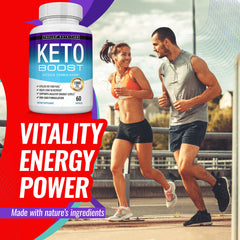 Persona entrenando con Toplux Keto Boost al lado, ilustra uso en estilo de vida activo
