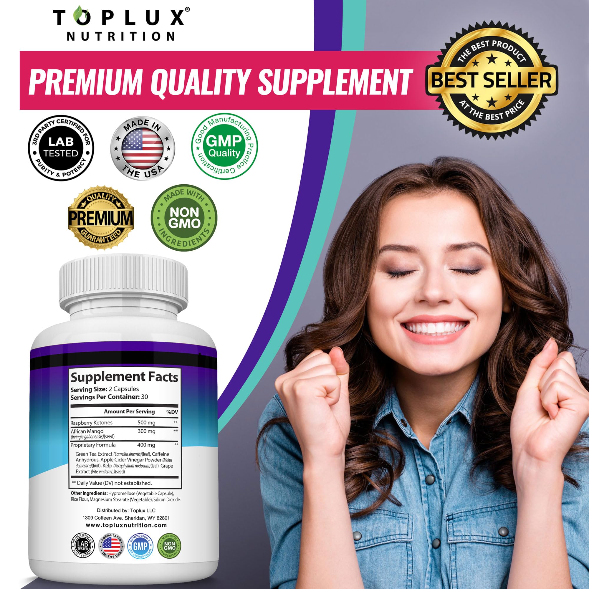 Toplux Keto Burn junto a un desayuno bajo en carbohidratos mostrando uso diario