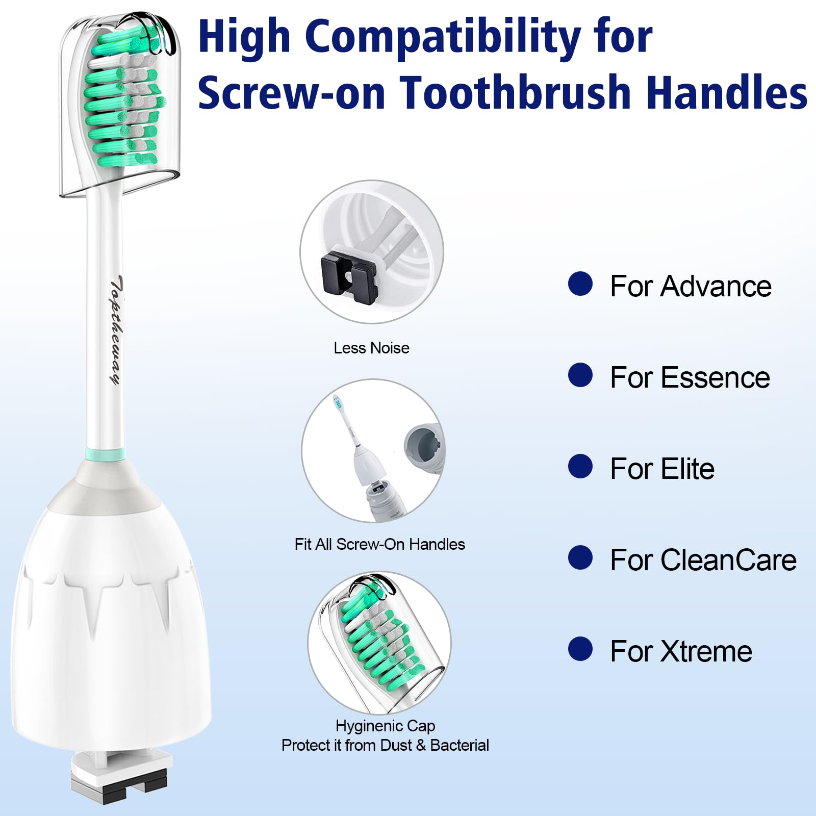 toptheway cabezal con tapa higiénica protección contra polvo y transporte seguro