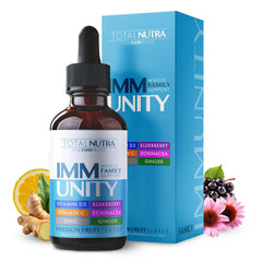 Total Nutra envase frontal Total Immune 6-in-1 destacando ingredientes clave y beneficio inmune
