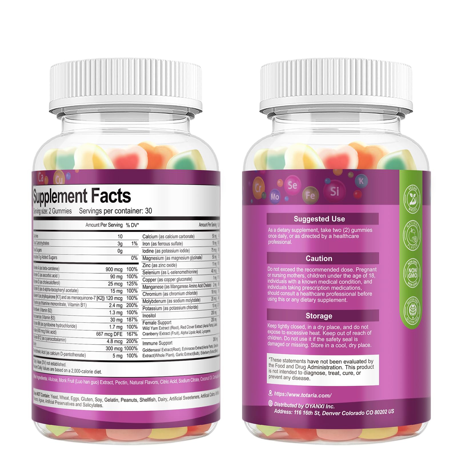 Totaria sello cGMP que garantiza calidad y seguridad del producto