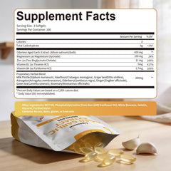 Totaria envase abierto con softgels dispuesto para visualización del contenido